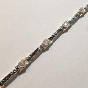 Sterling Silver Marcasite Bracelet